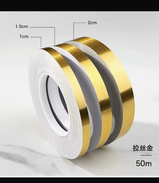 Decor line gold tape 1cm
